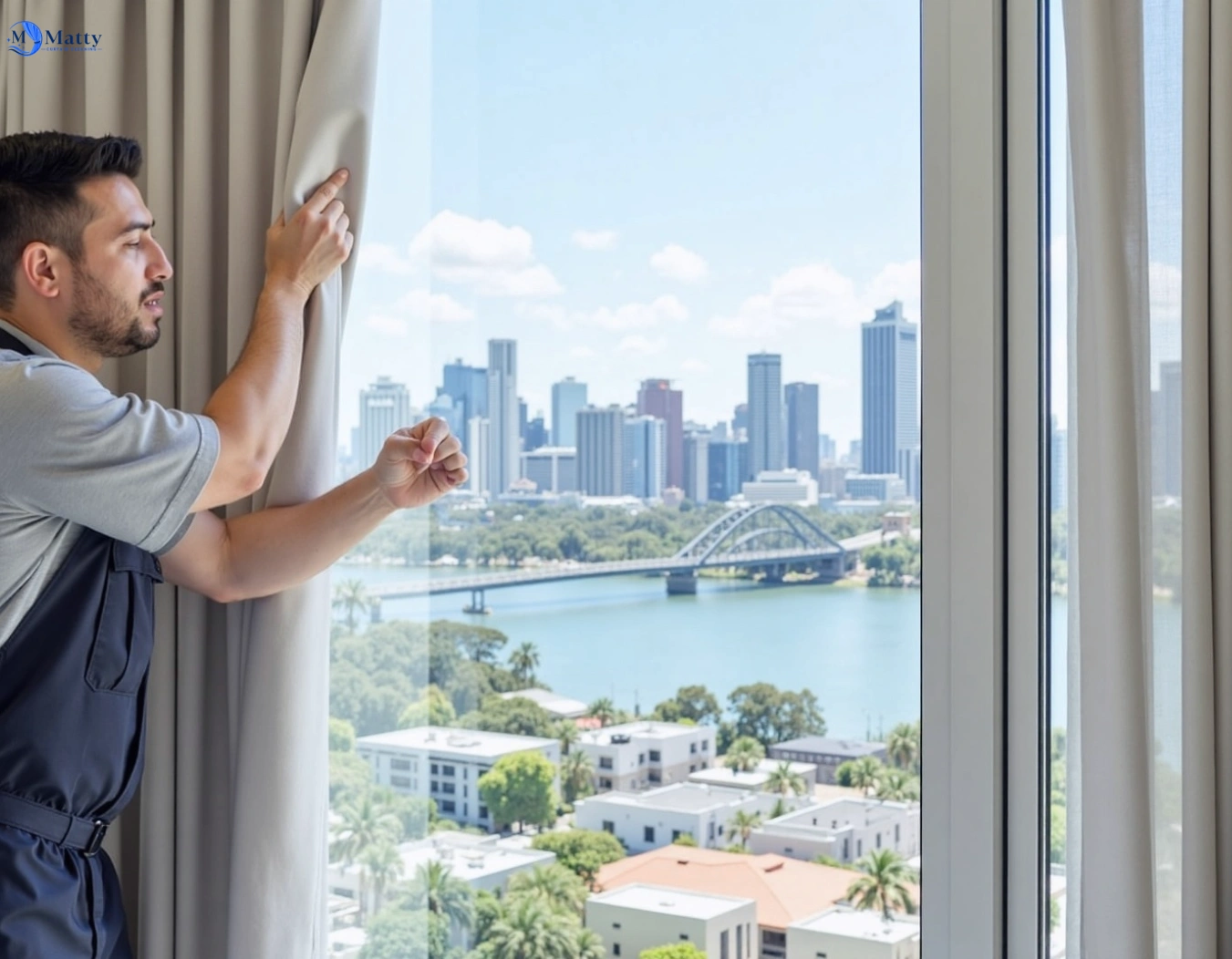 Professional curtain steam cleaning service connells-point-nsw QLD by Matty Curtain Cleaning